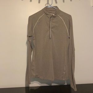 grey quarter zip